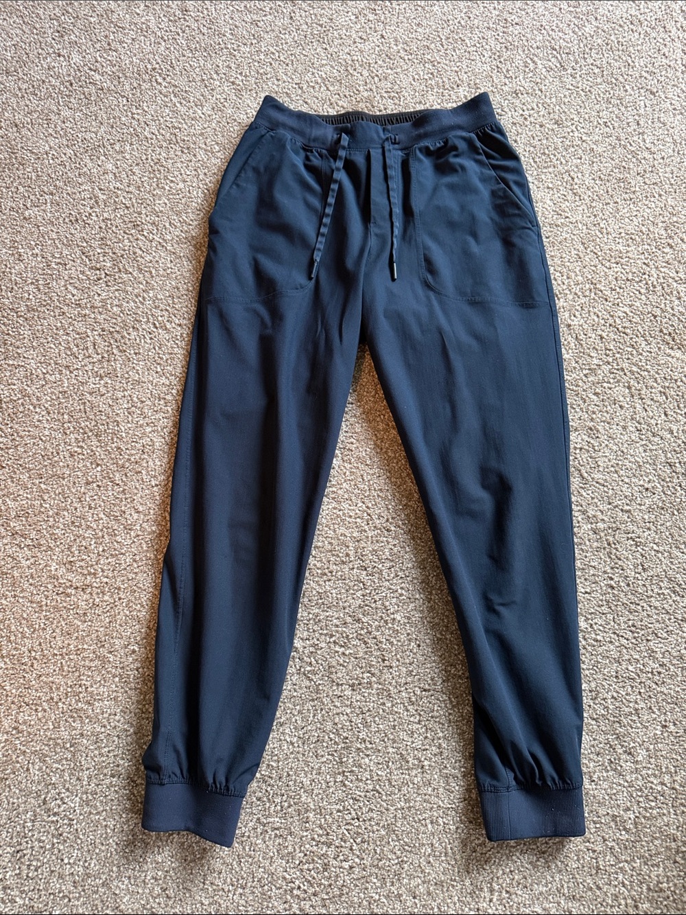 Men's Black Jogger Pants - Casual Drawstring Comfort